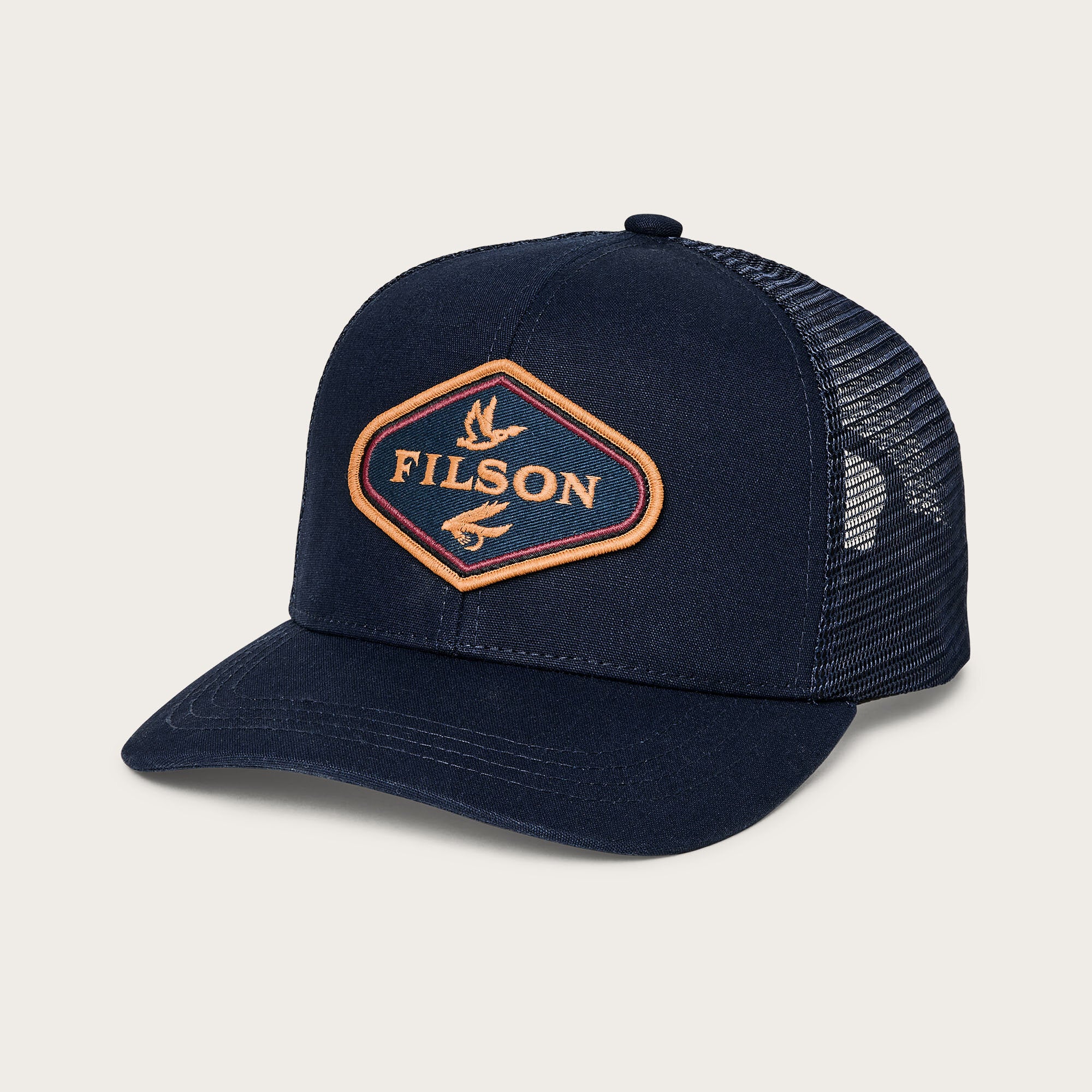 Logger mesh cap by Filson | Navy / fowl fly (Blue)