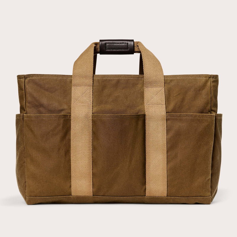 Tin cloth open supply tote par Filson | Dark tan (Beige)