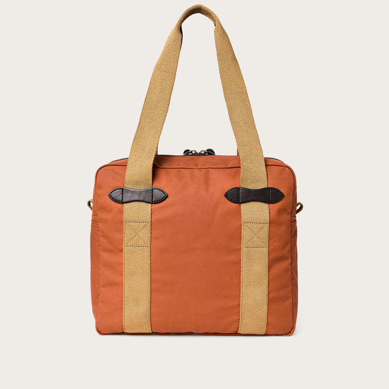Tin cloth zipper tote bag by Filson | Rust (Red)