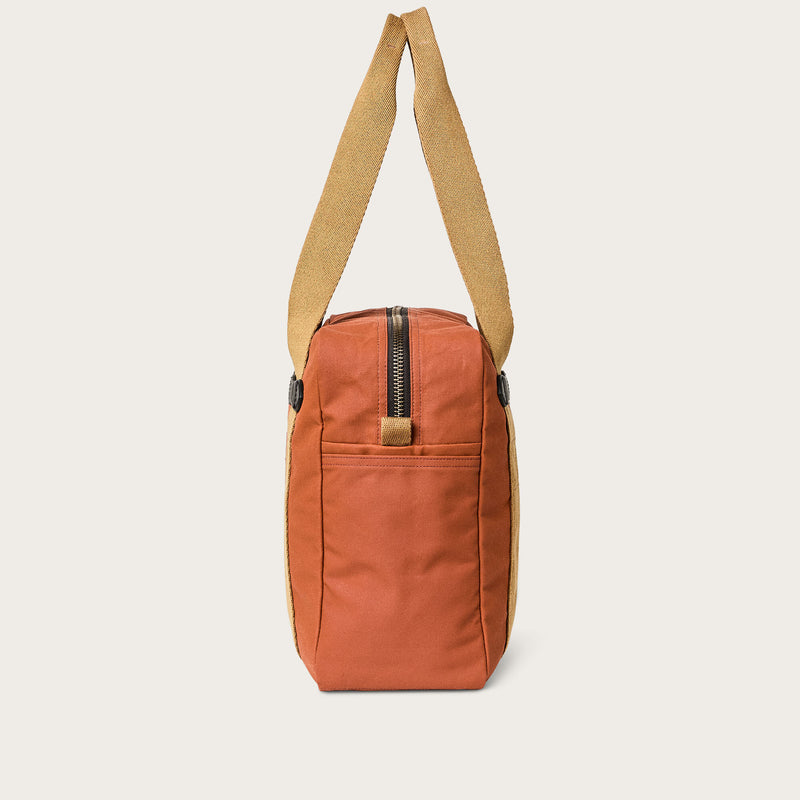 Tin cloth zipper tote bag by Filson | Rust (Red)