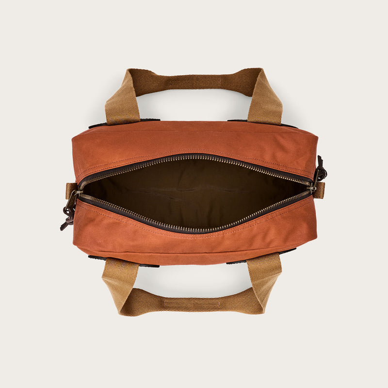 Tin cloth zipper tote bag by Filson | Rust (Red)