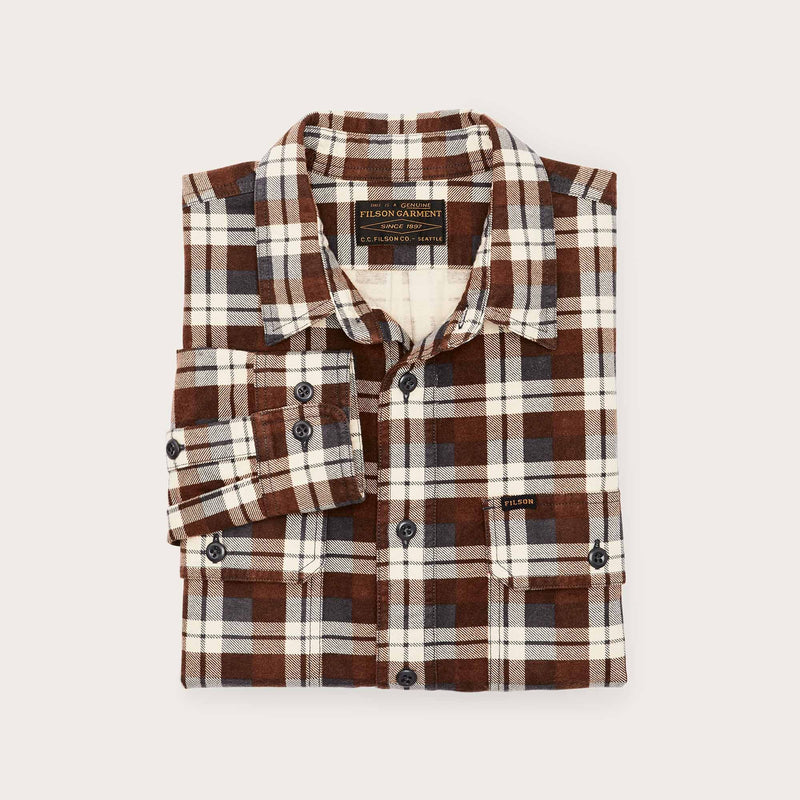 Field flannel shirt by Filson | Brown / gray plaid (Multicolour)