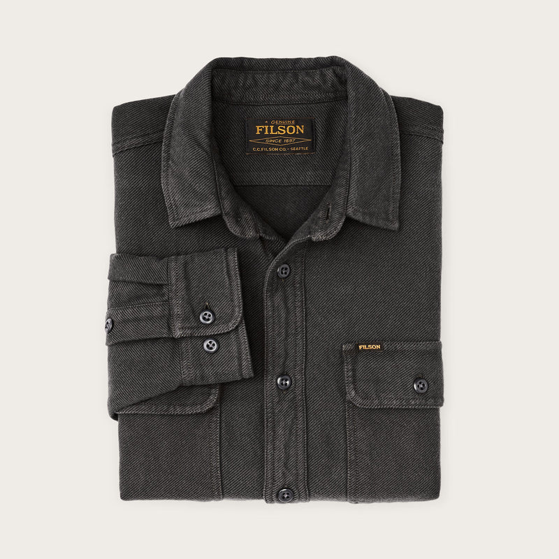 Vintage flannel work shirt by Filson | Charcoal (Black)