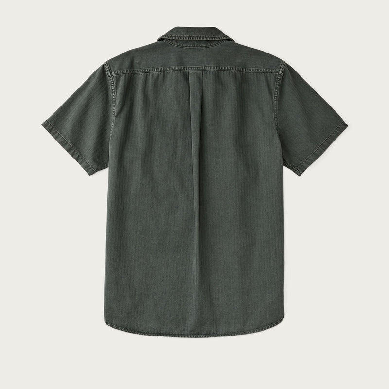 Short sleeve mechanic shirt par Filson | Gravel (Grey)