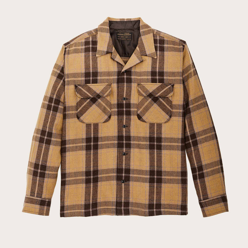 Buckner wool camp shirt by Filson | Ochre / faded brown (Beige)