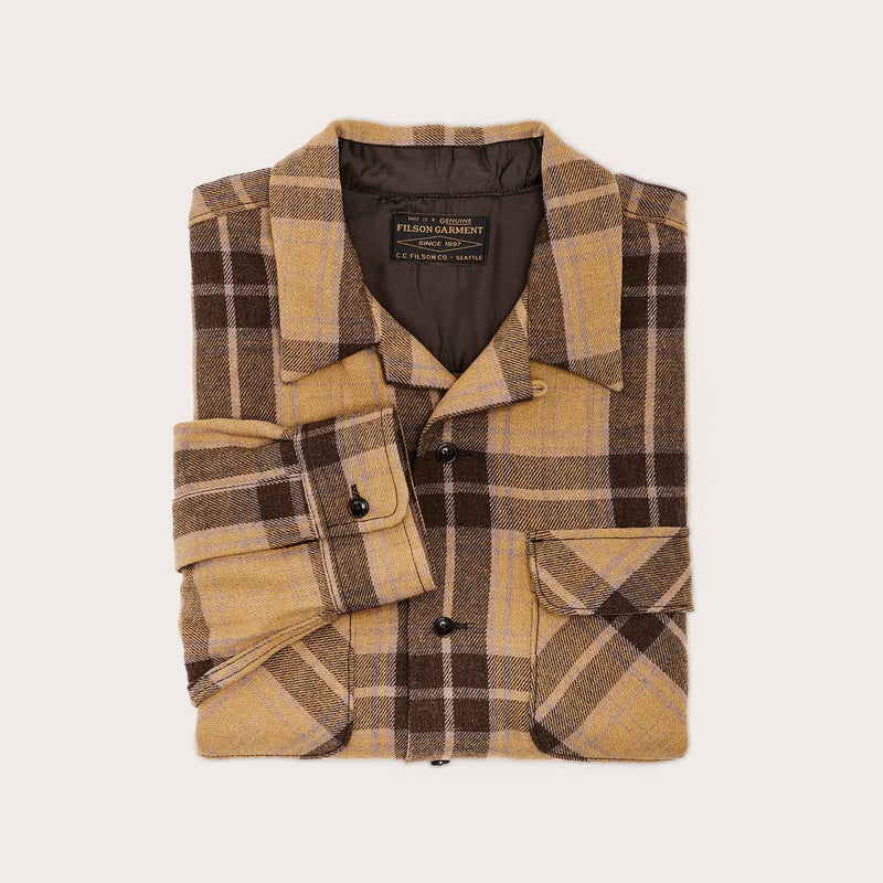 Buckner wool camp shirt by Filson | Ochre / faded brown (Beige)
