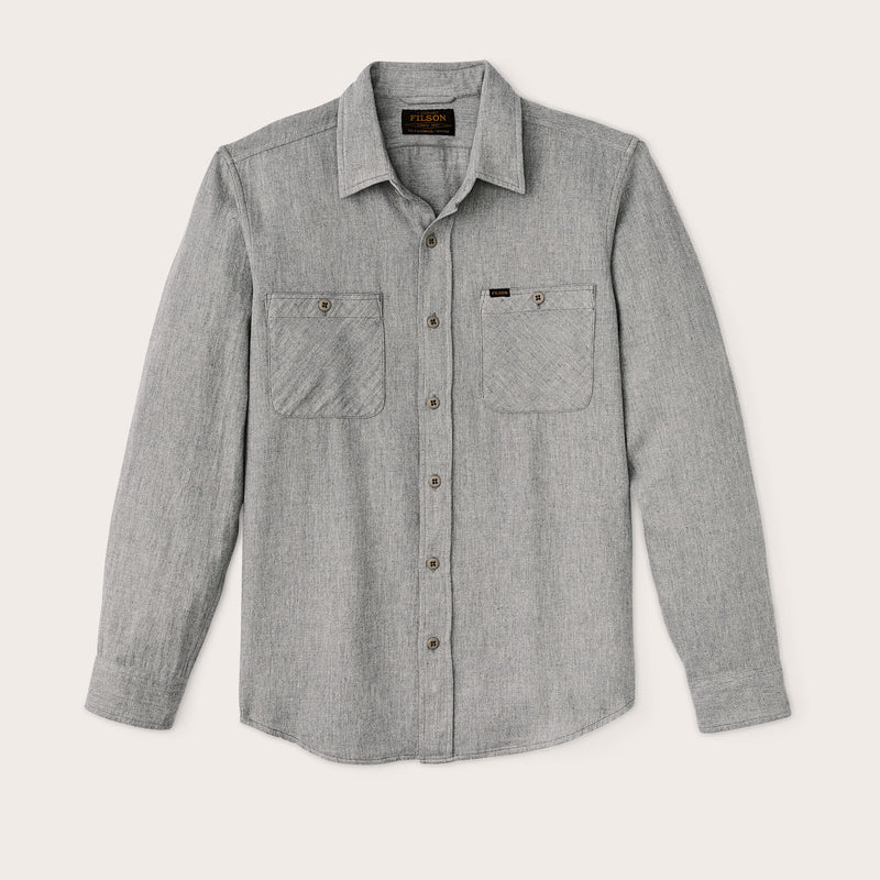The rangeland flannel shirt by Filson | Light heather gray (Grey)