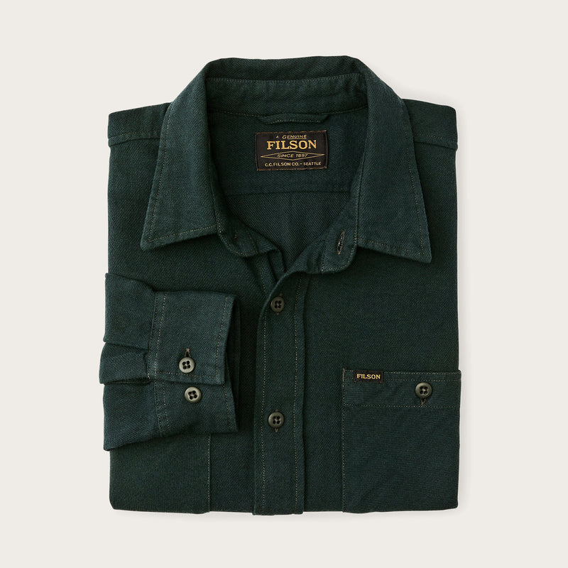 Chemise rangeland en flanelle par Filson | Forest green (Green)