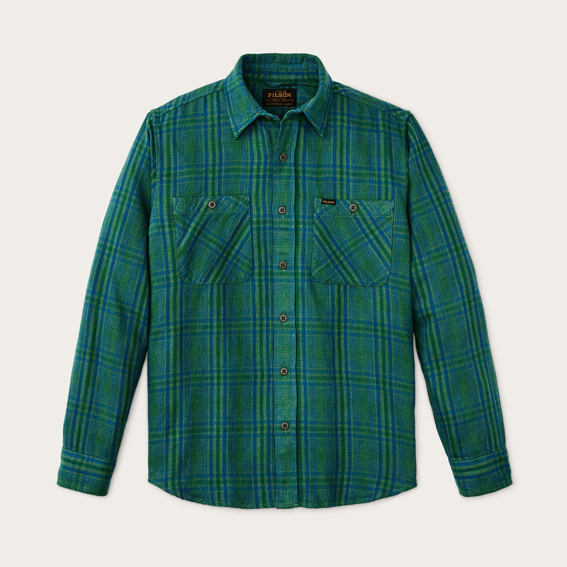 The rangeland flannel shirt par Filson | Green / blue plaid (Multicolour)