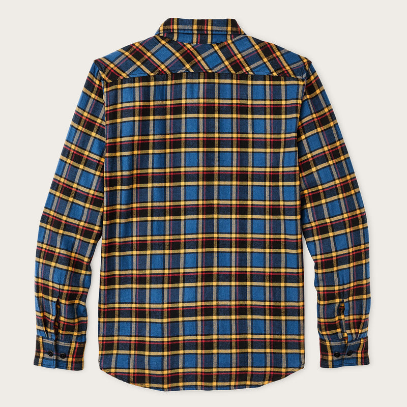 Chemise rangeland en flanelle par Filson | Blue / yellow / multi plaid (Blue)