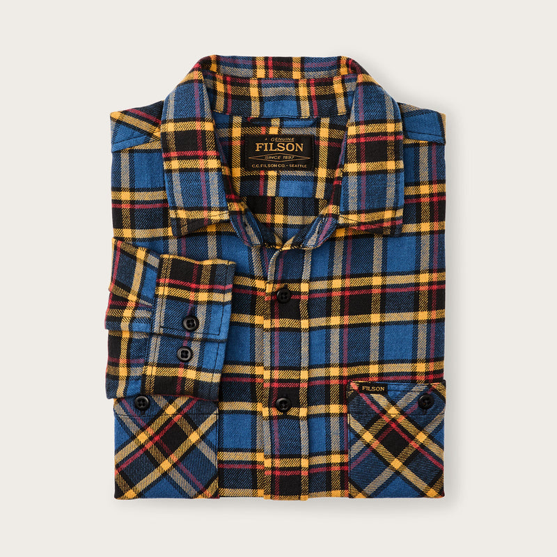 Chemise rangeland en flanelle par Filson | Blue / yellow / multi plaid (Blue)