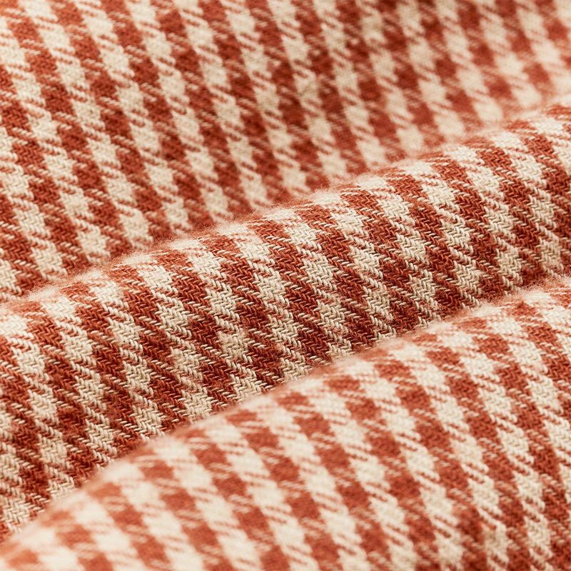 The rangeland flannel shirt par Filson | Salmon / oat houndstooth (Orange)