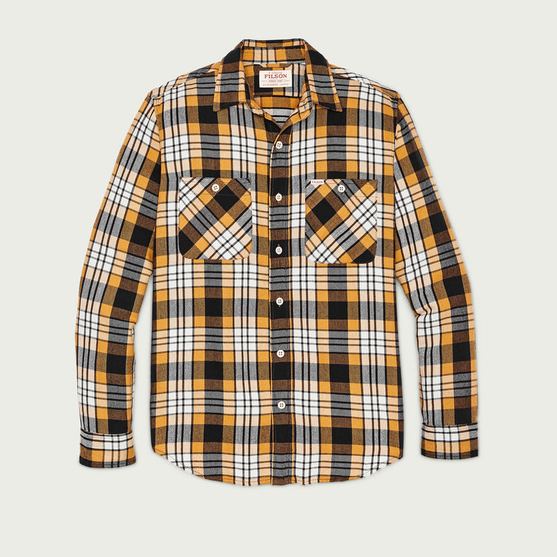 The rangeland flannel shirt by Filson | Yellow / faded black (Orange)