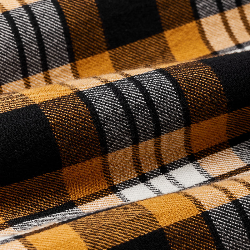 The rangeland flannel shirt by Filson | Yellow / faded black (Orange)