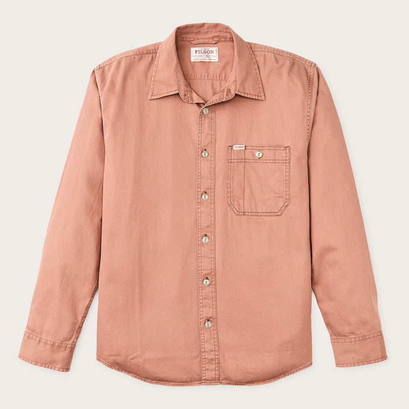 Shipwright fine twill shirt par Filson | Sunburn (Pink)
