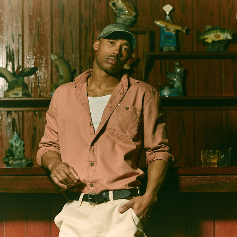 Shipwright fine twill shirt par Filson | Sunburn (Pink)