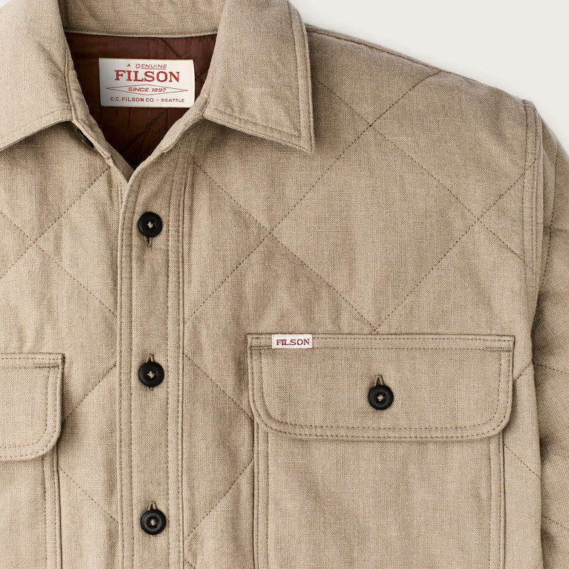 Chemise isolante en flanelle par Filson | Warm khaki (Beige)