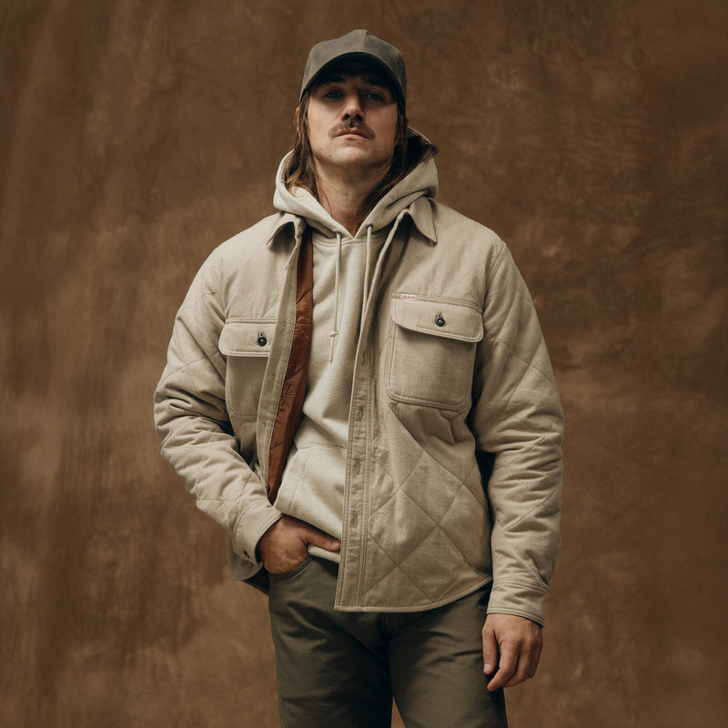 Chemise isolante en flanelle par Filson | Warm khaki (Beige)