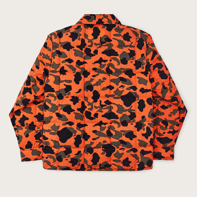 Lightweight down jac-shirt by Filson | Flame camo (Orange)