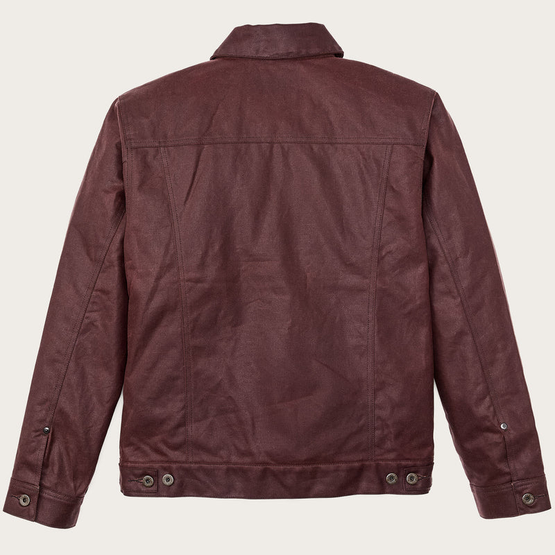 Tin cloth short lined cruiser jacket by Filson | Fired brick (Red)