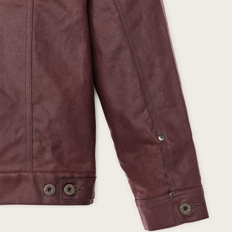 Tin cloth short lined cruiser jacket by Filson | Fired brick (Red)