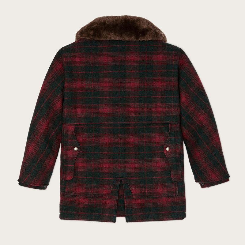 Lined mackinaw wool packer coat par Filson | Burgundy dark (Red)