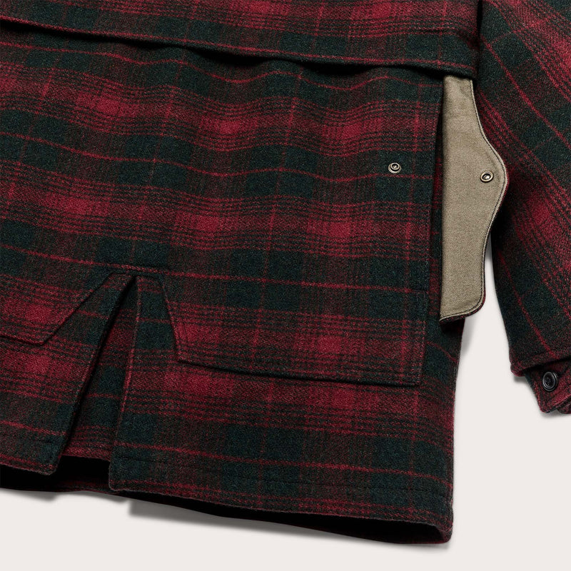 Lined mackinaw wool packer coat par Filson | Burgundy dark (Red)