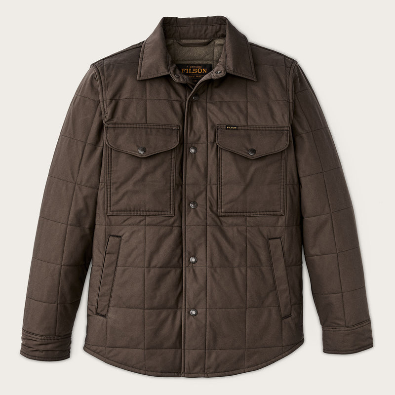 Surchemise jac-shirt matelassée cover cloth par Filson | Slate black (Brown)