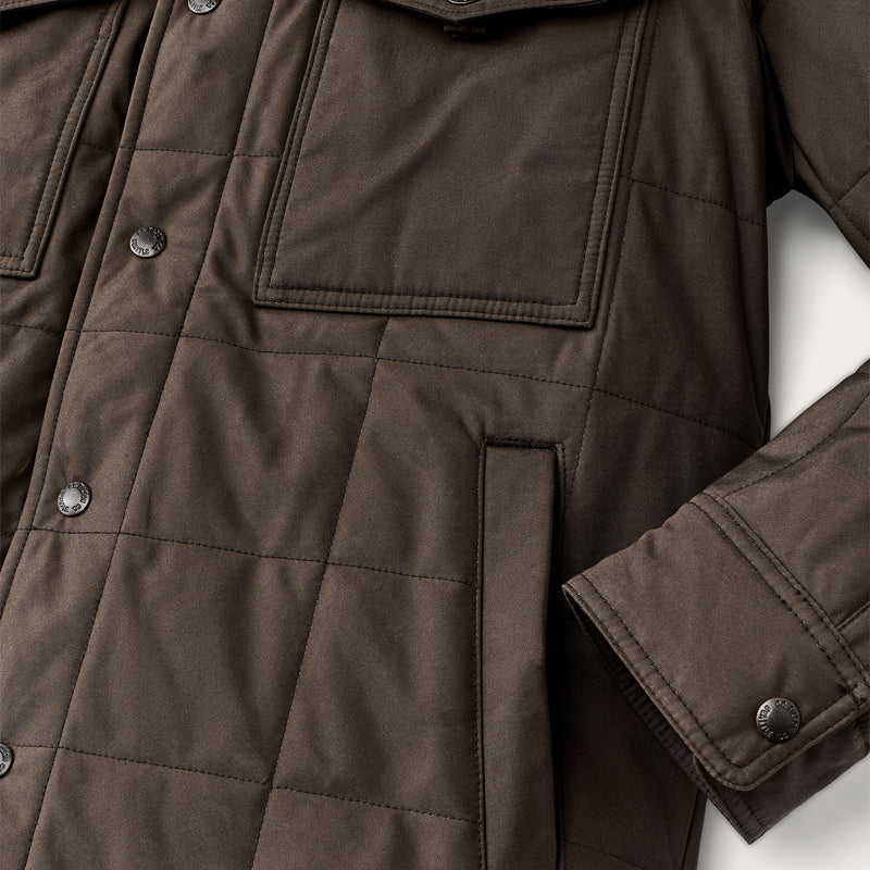 Surchemise jac-shirt matelassée cover cloth par Filson | Slate black (Brown)