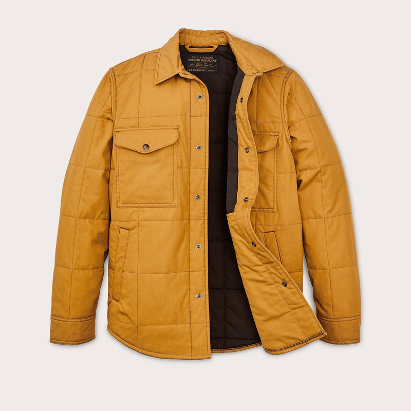 Cover cloth quilted jac-shirt par Filson | Yellow ochre (Yellow)