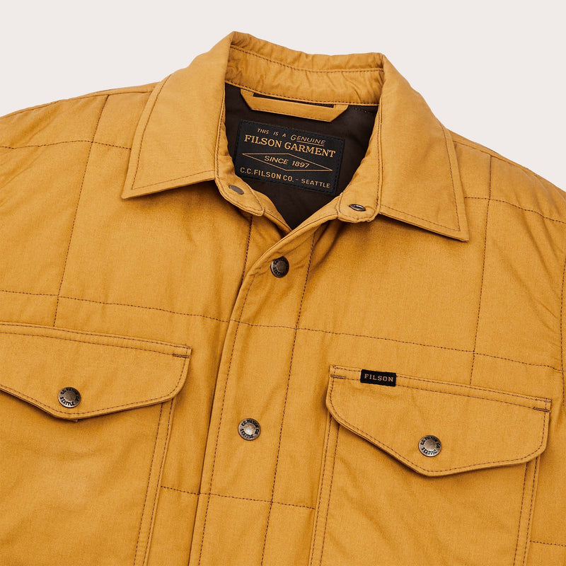 Cover cloth quilted jac-shirt par Filson | Yellow ochre (Yellow)
