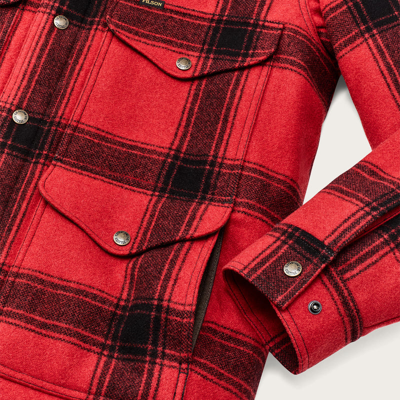 Spokane insulated cruiser by Filson | Red / black windowpa (Red)