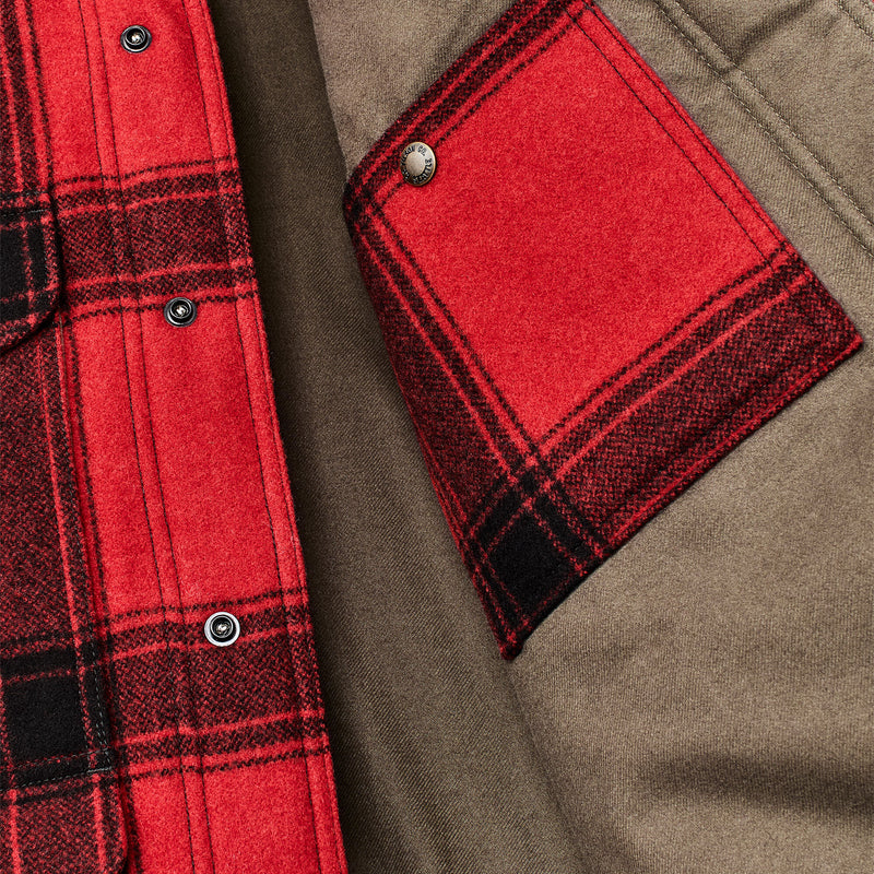 Spokane insulated cruiser by Filson | Red / black windowpa (Red)