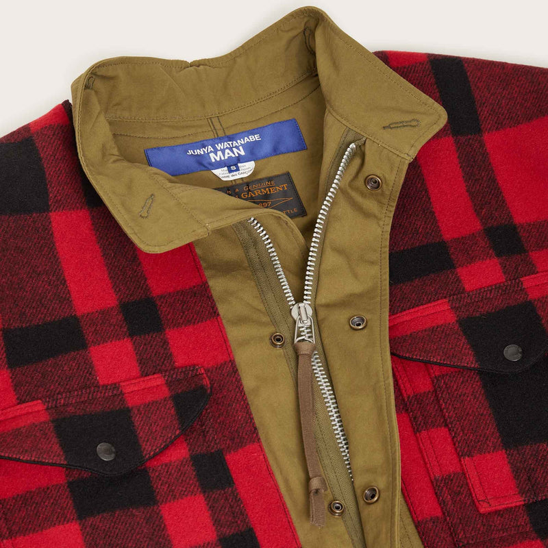 Trench-coat filson x junya watanabe par Filson | Khaki / red black (Brown)