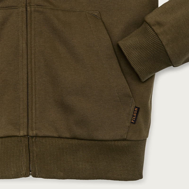 Prospector full-zip hoodie par Filson | Dark olive (Green)