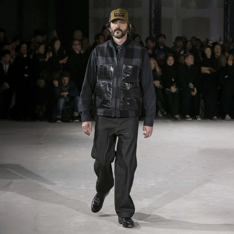 Gilet en laine filson x junya watanabe par Filson | Grey / black black (Black)