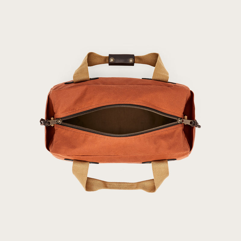 Tin cloth small duffle bag by Filson | Rust (Red)
