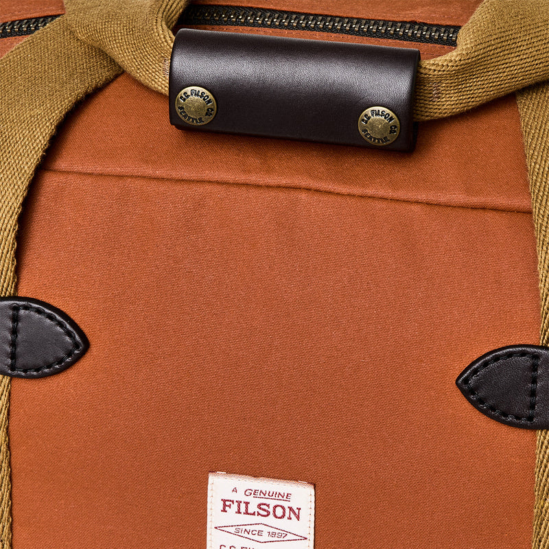 Tin cloth small duffle bag by Filson | Rust (Red)