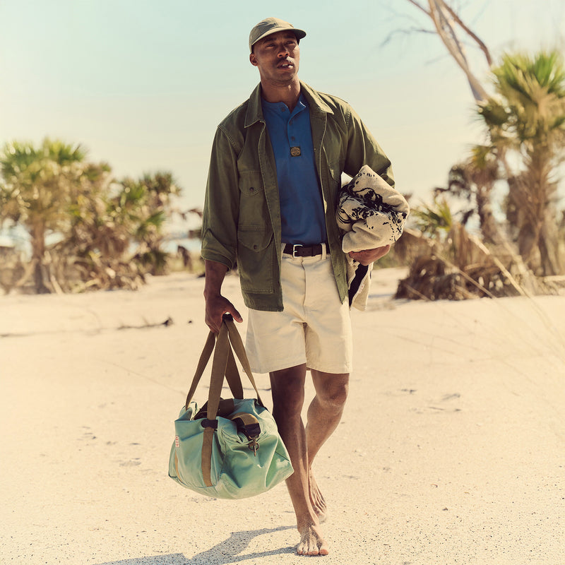 Tin cloth medium duffle bag by Filson | Granite green (Blue)