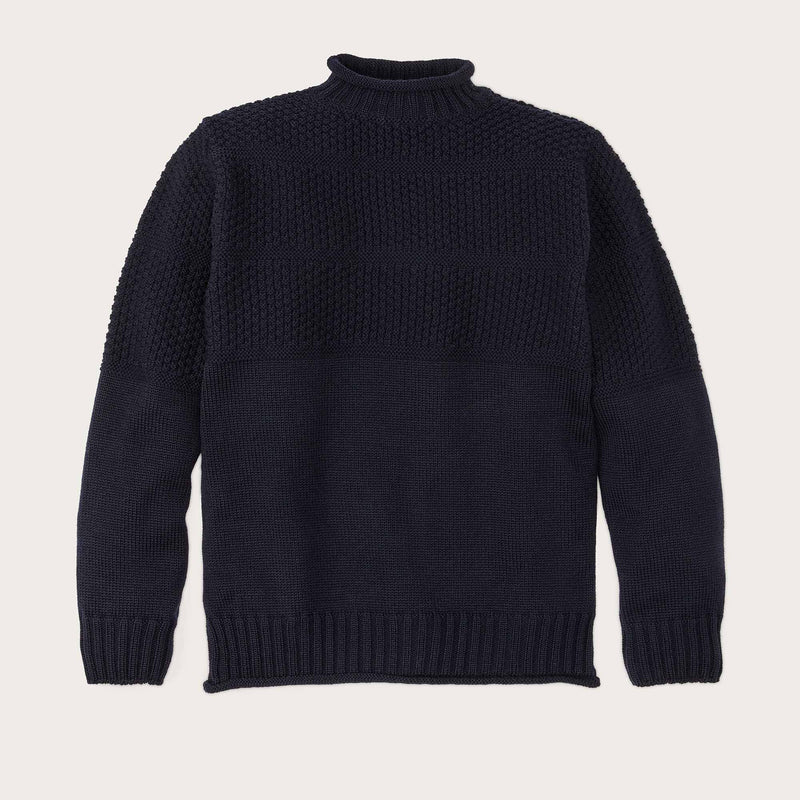 Wool roll neck fisherman's sweater par Filson | Navy (Blue)