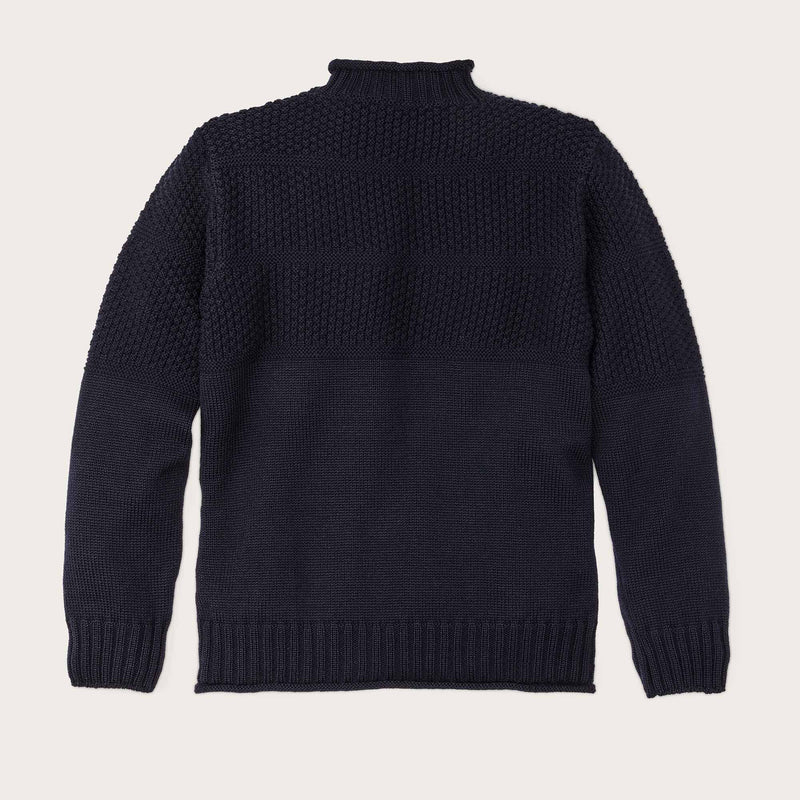 Wool roll neck fisherman's sweater par Filson | Navy (Blue)