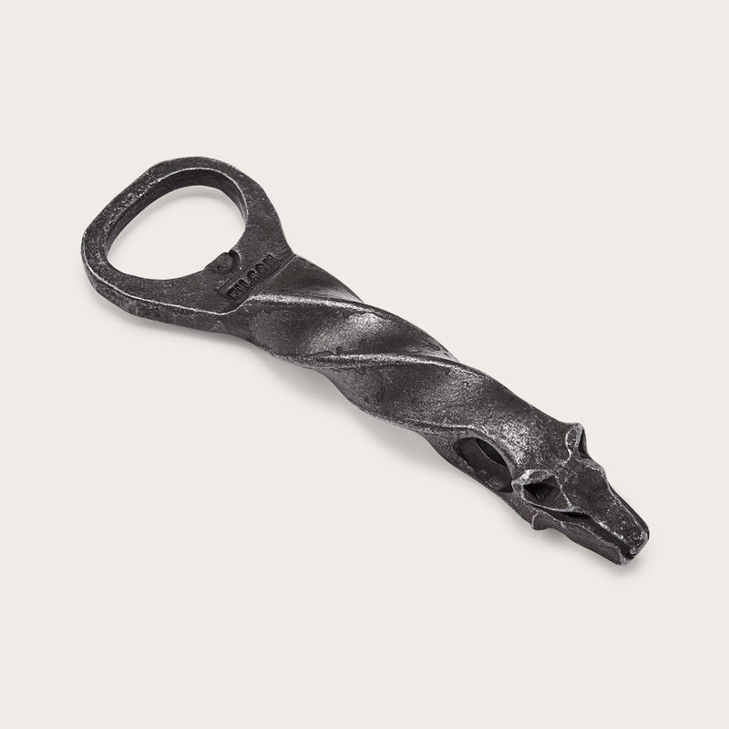 Wolf head bottle opener par Filson | Steel (Silver)
