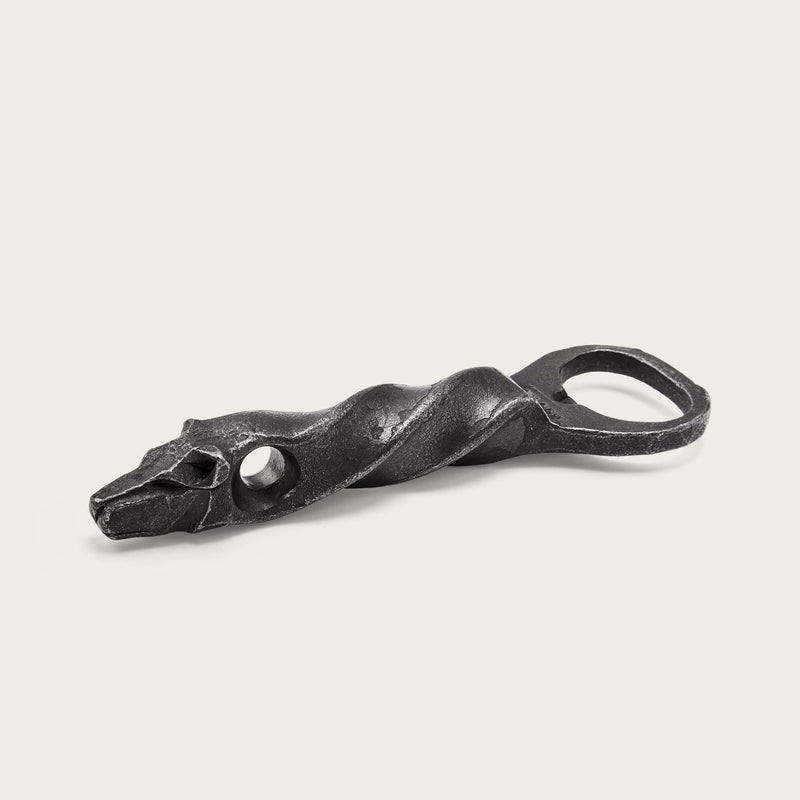 Wolf head bottle opener par Filson | Steel (Silver)