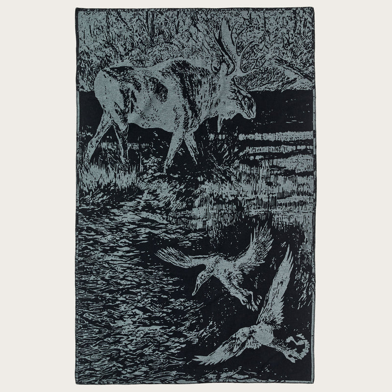 Cotton blanket by Filson | Balsam green / marsh (Blue)