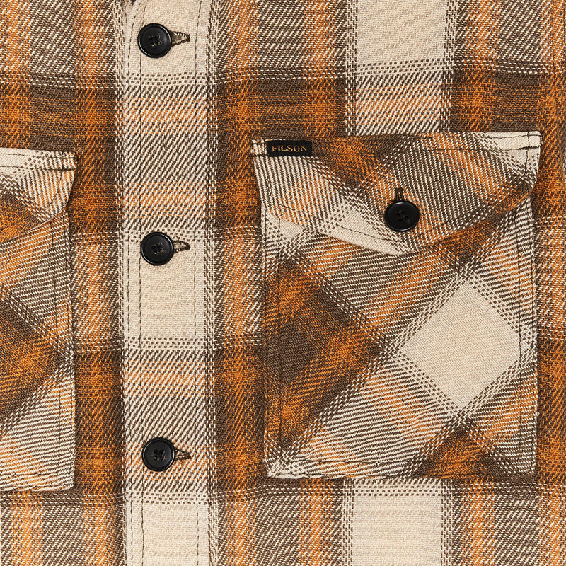 Deer island jac-shirt by Filson | Orange / brown shado (Orange)