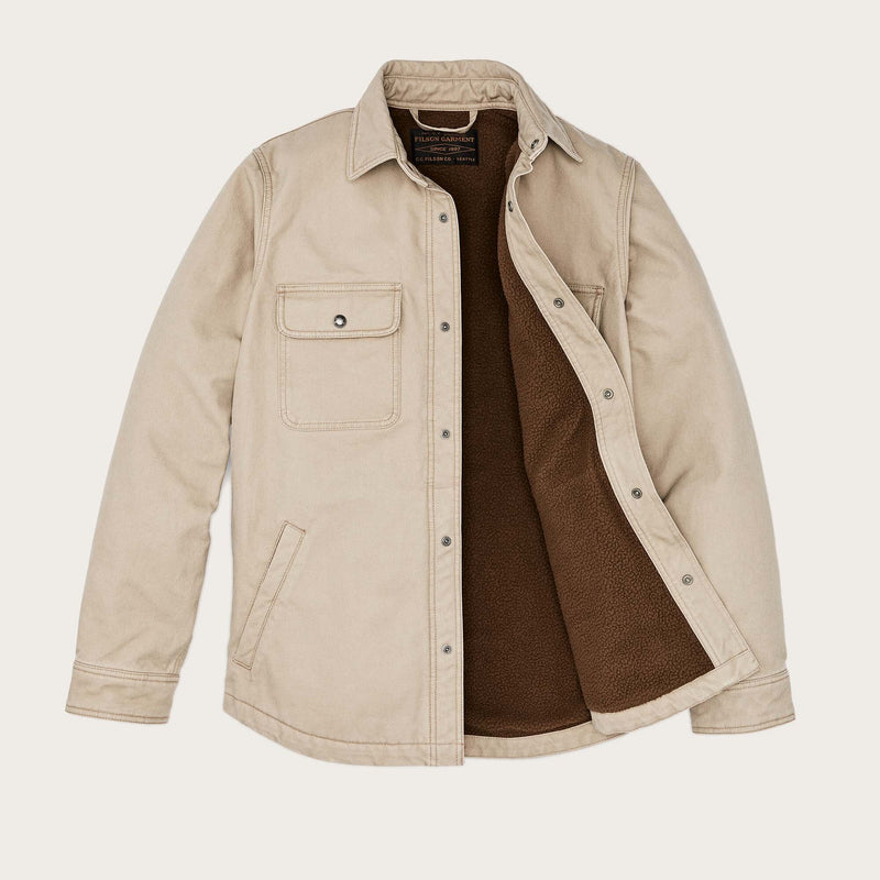 Fleece-lined jac-shirt par Filson | Gray khaki (Beige)