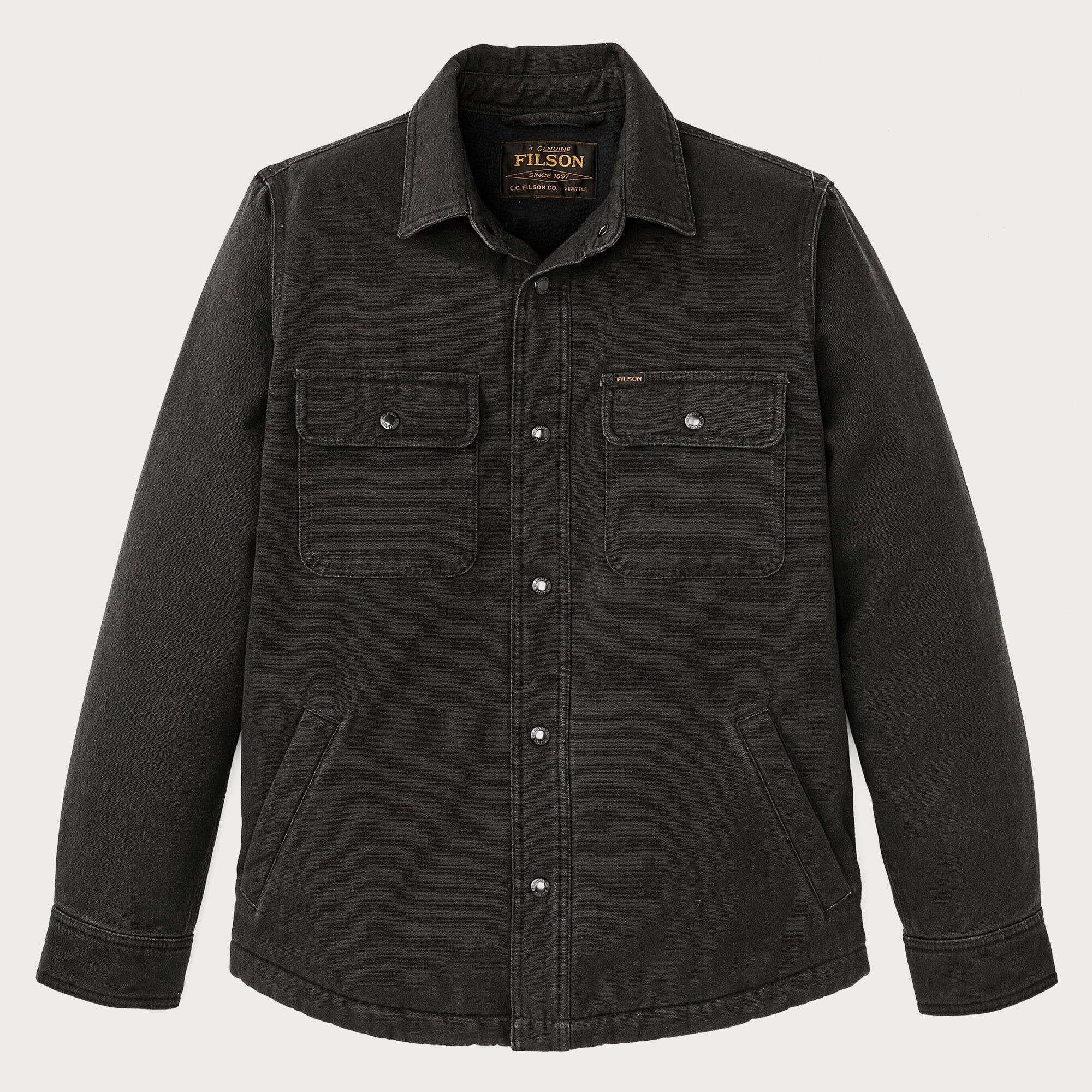 Fleece-lined jac-shirt by Filson | Peat