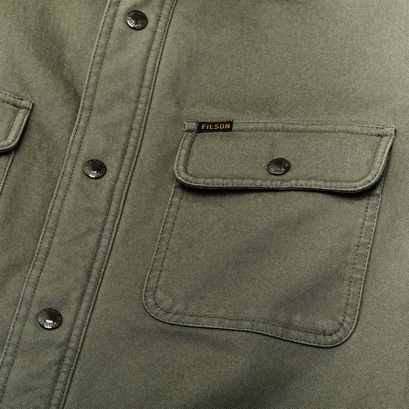 Fleece-lined jac-shirt par Filson | Service green (Green)