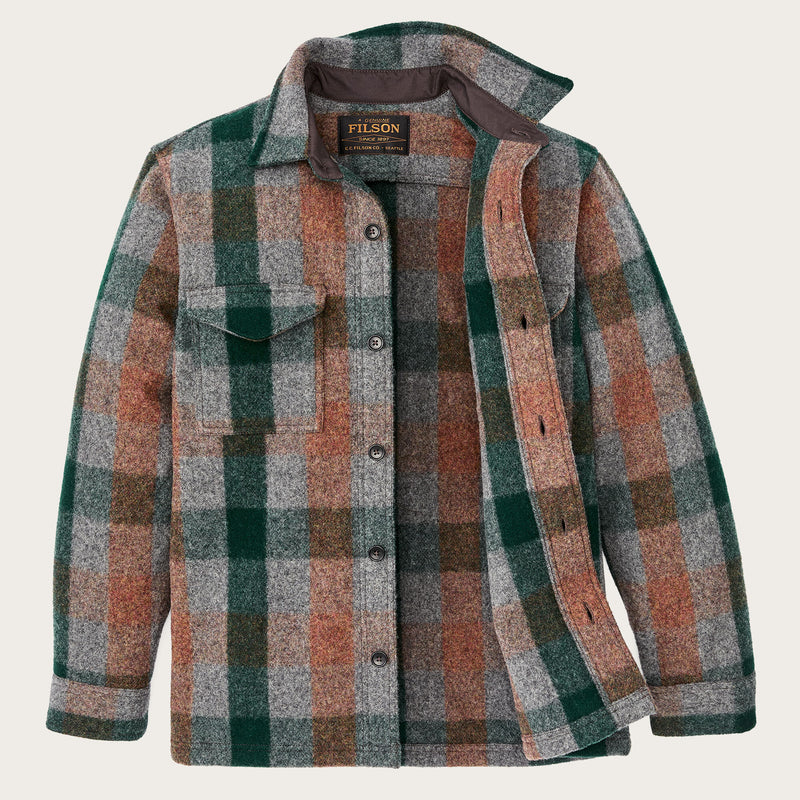 Mackinaw wool jac-shirt by Filson | Green / orange / gra (Multicolor)