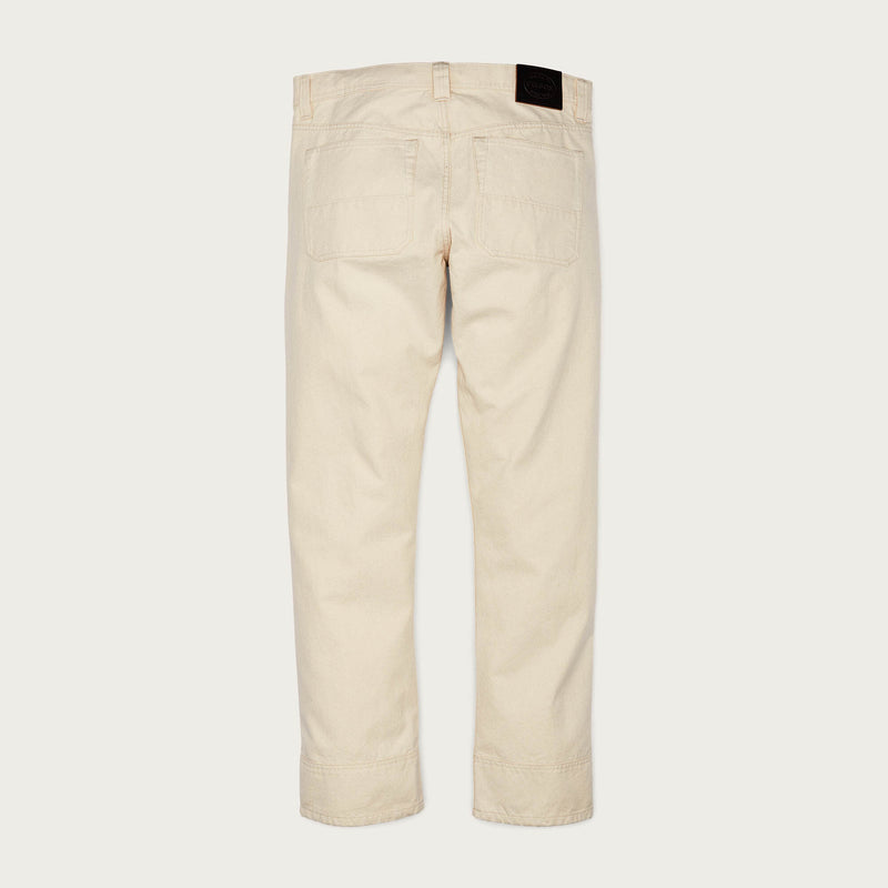 Dry tin cloth 5-pocket pants par Filson | Natural seed (Beige)